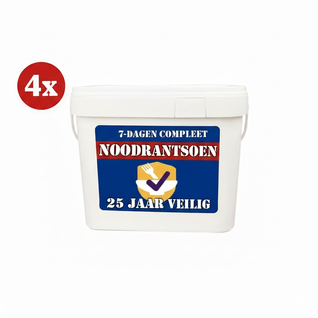 Ultiem Noodrantsoen voor 1 Maand: 25 Jaar Houdbare Luxe Maaltijden | 2000 Kcal Per Dag
